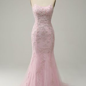 Mermaid spaghetti strap dress. (Please don’t order. Send me your size first